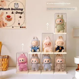 Single Transparent PVC Desk Toy Blind Box Storage And Display Rack