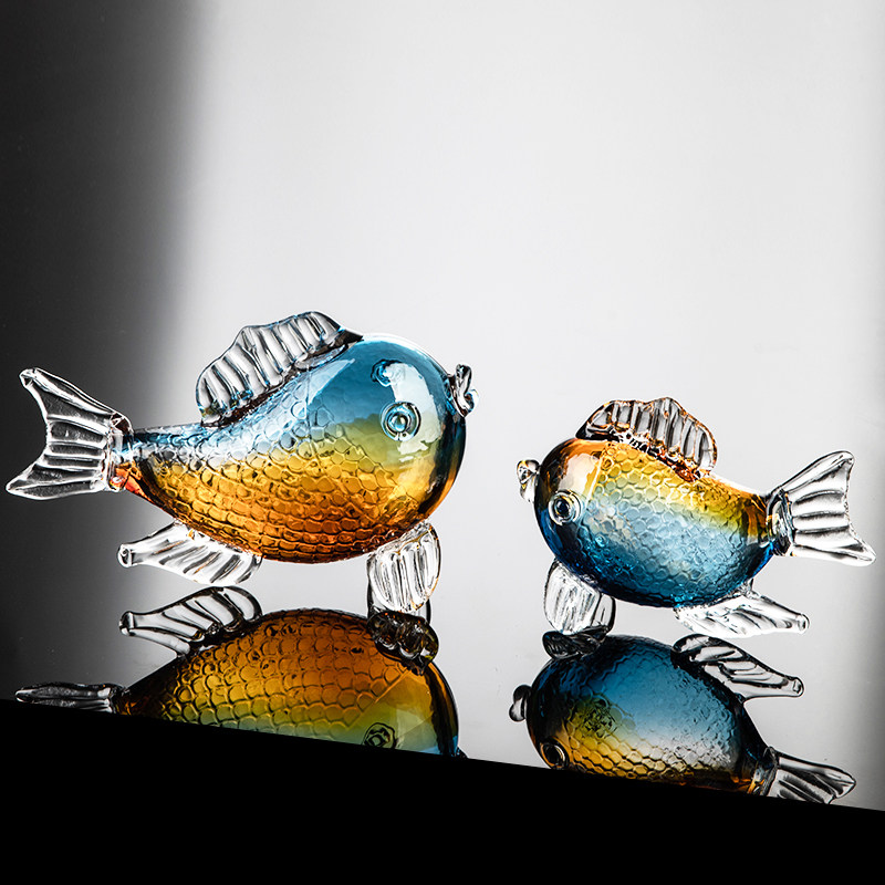 Stained-glass Fortune Fish Ornamentexquisite