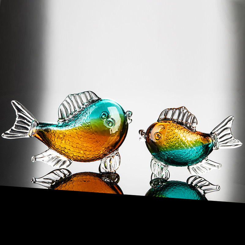 Stained-glass Fortune Fish Ornamentexquisite