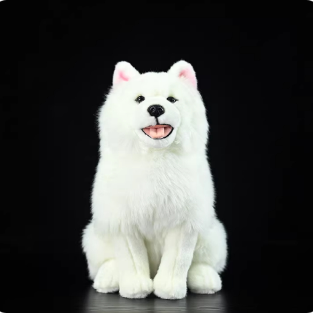 Simulation Dog Samoyed Plush Toy