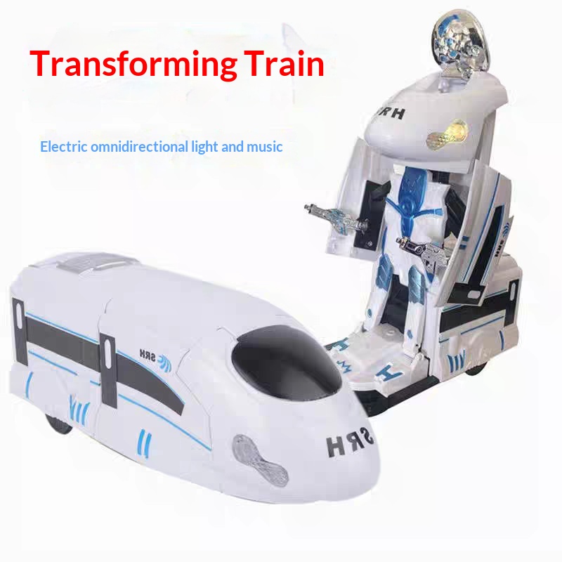 Electric Omnidirectional Transforming High-speed Rail Train Robot