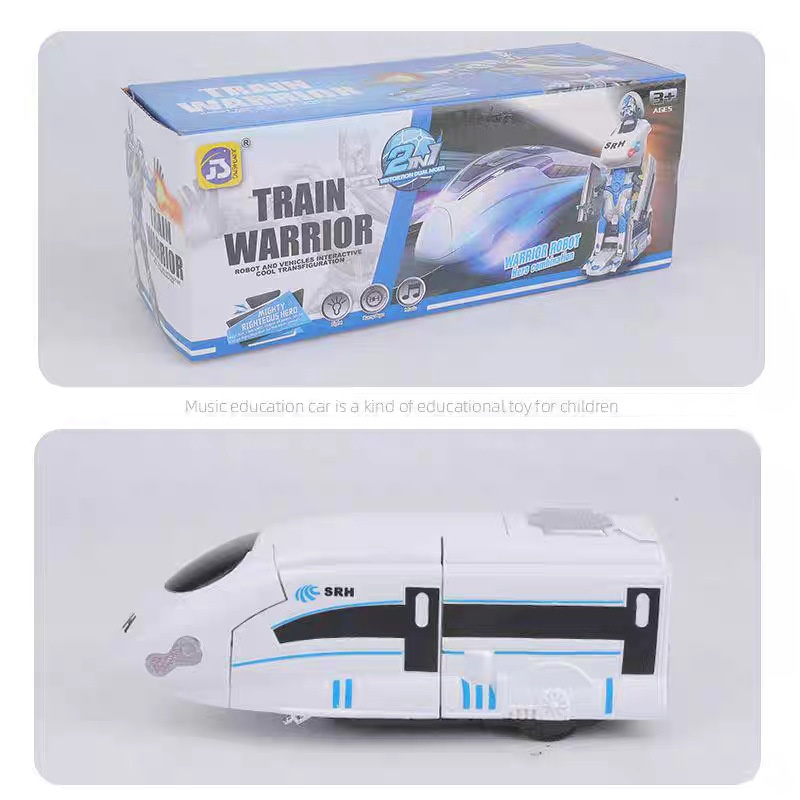 Electric Omnidirectional Transforming High-speed Rail Train Robot