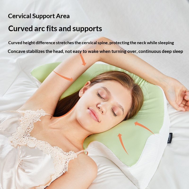 Memory Foam Neck Support Pillow With Breathable Design For Better Sleep And Slow-rebound Memory Foam