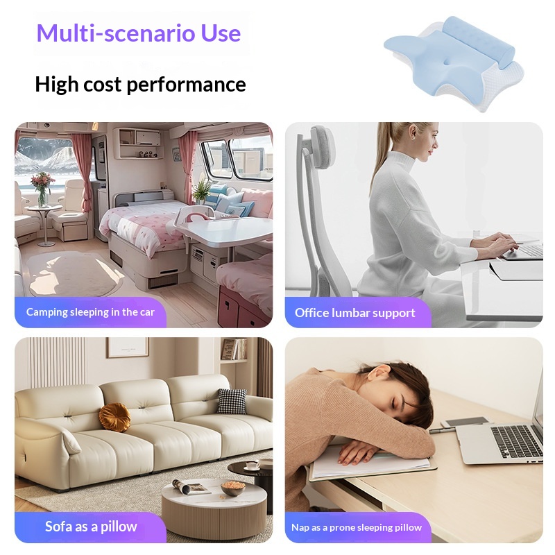 Non-sagging Cervical Pillow Insert Camping Pillow