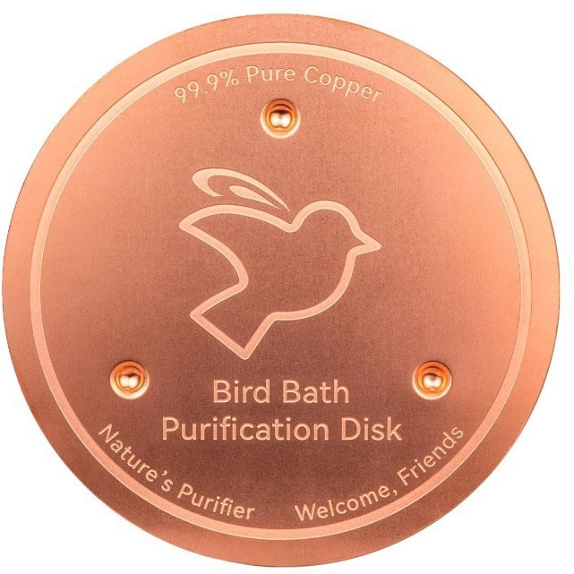 Bird Bath Cleaner Convenient, Lightweight Copper Disc
