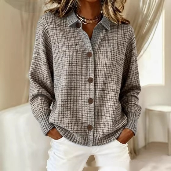 Womens Loose-fitting Sweater Cardigan For European And American-style Outfits