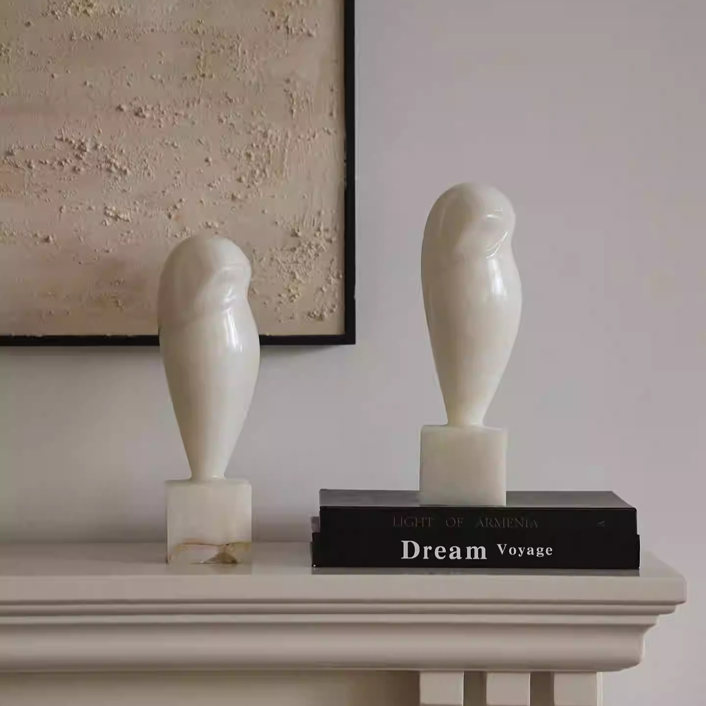 Owl Sculpture Ornament For Living Room Entryway