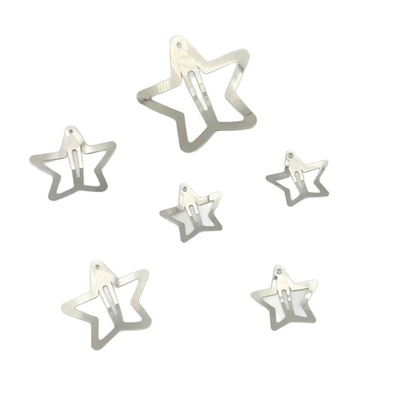 Thickened Five-pointed Star Clips For Kids DIY Crafts Hair Accessories And Headwear