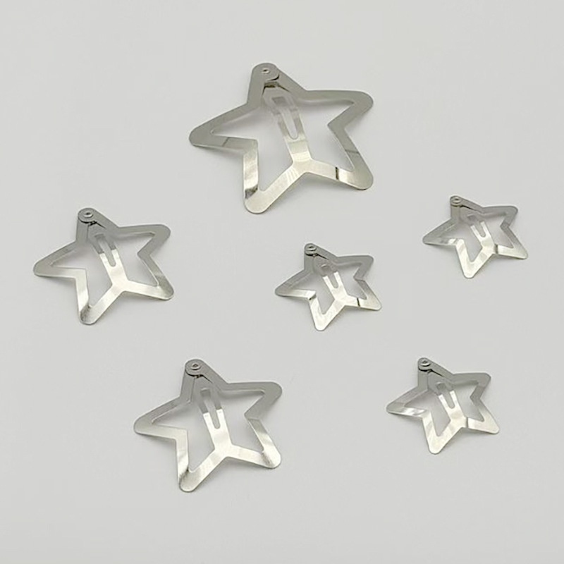 Thickened Five-pointed Star Clips For Kids DIY Crafts Hair Accessories And Headwear