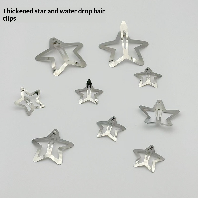 Thickened Five-pointed Star Clips For Kids DIY Crafts Hair Accessories And Headwear