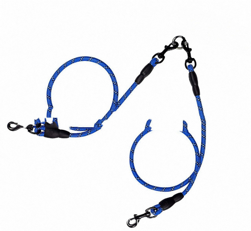 Dual Dog Leash With Tangle-free Design Ideal For Small And Medium-sized Dogs