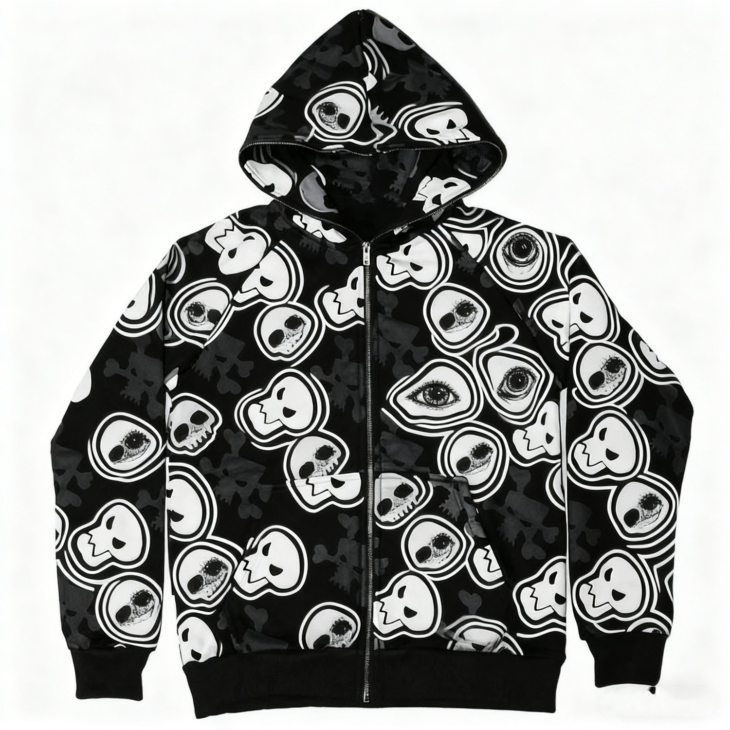 Fashion Casual Printed Polyester Sweater