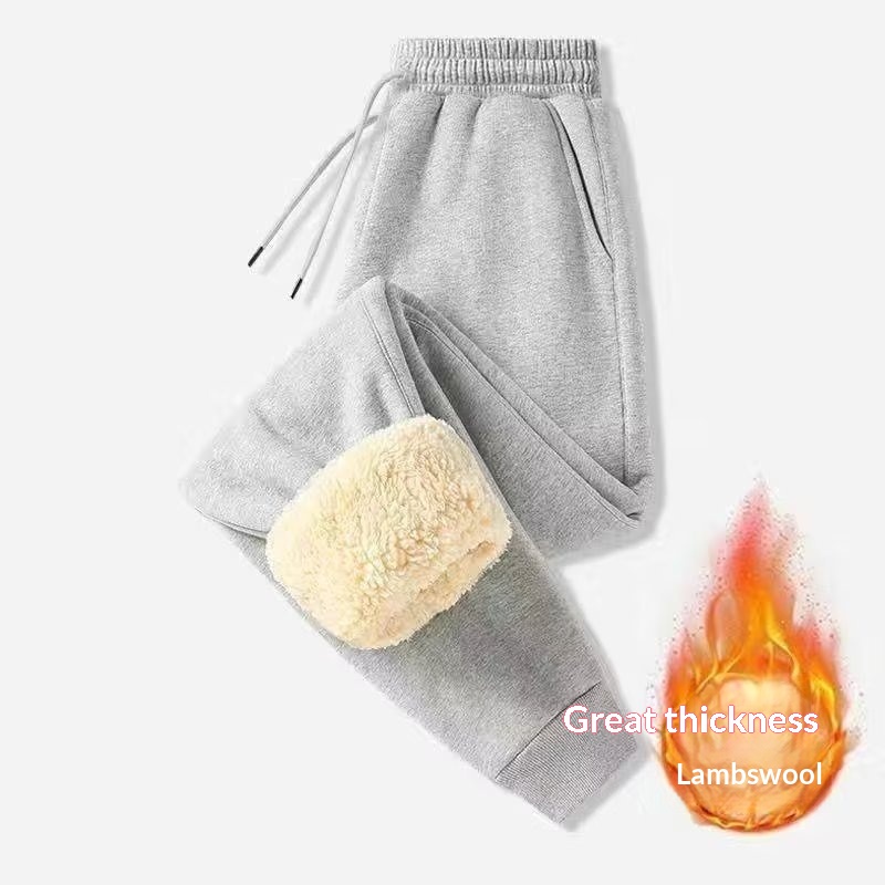 Mens Casual Loose-fitting Padded Jogger Sweatpants