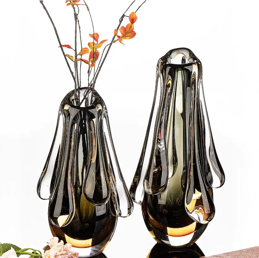 Lustrous Glass Vase Adds An Elegant And Soft Touch To Floral Arrangements