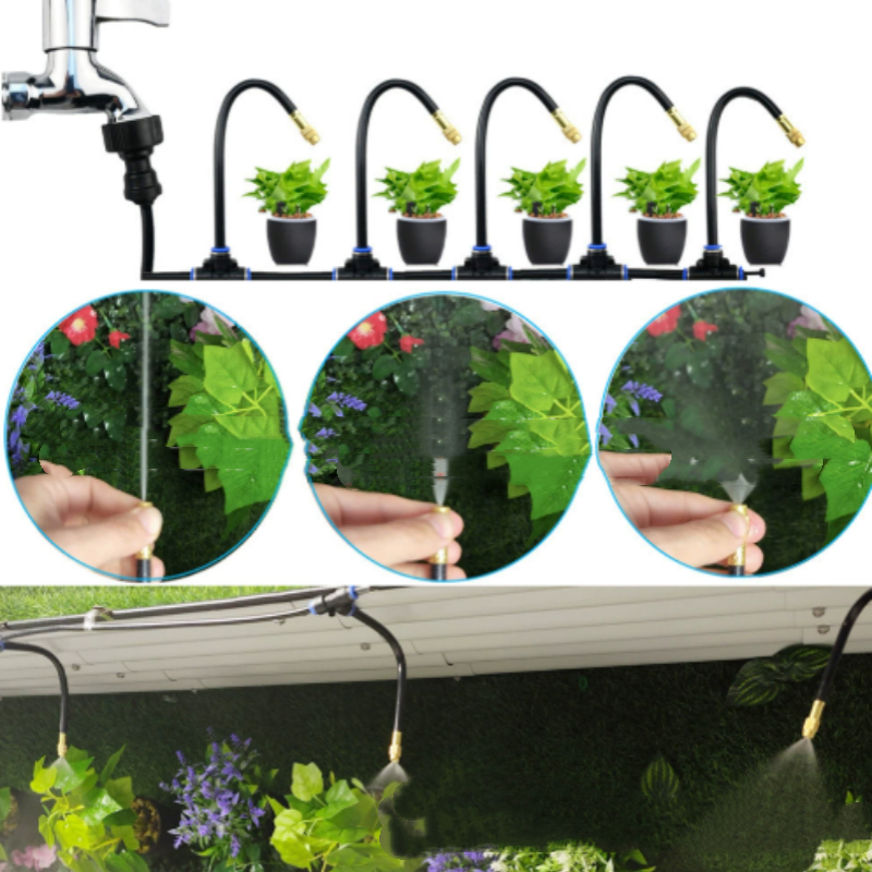 8mm Adjustable Universal Spray Nozzle Automatic Watering Kit