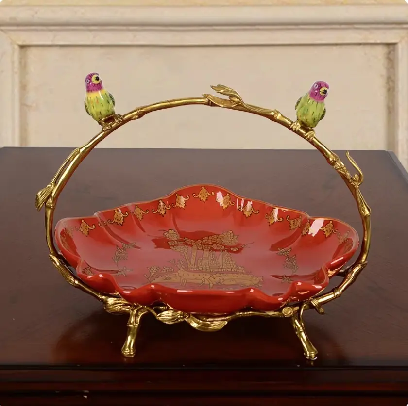 Hand-painted Ceramic Fruit Bowl