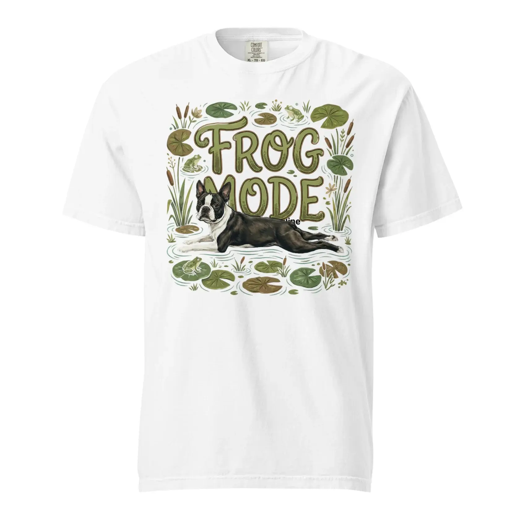 Mens Solid-Color Printed Cultural Shirt