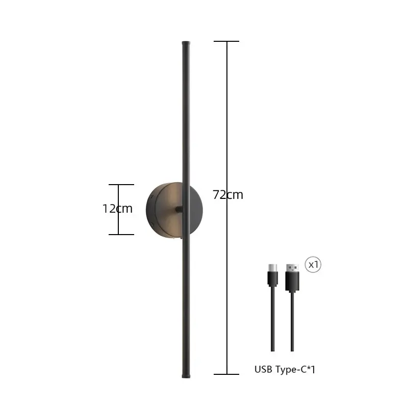 Ultra-Long-Lasting Three-Color Dimming Creative Decorative Wall Light