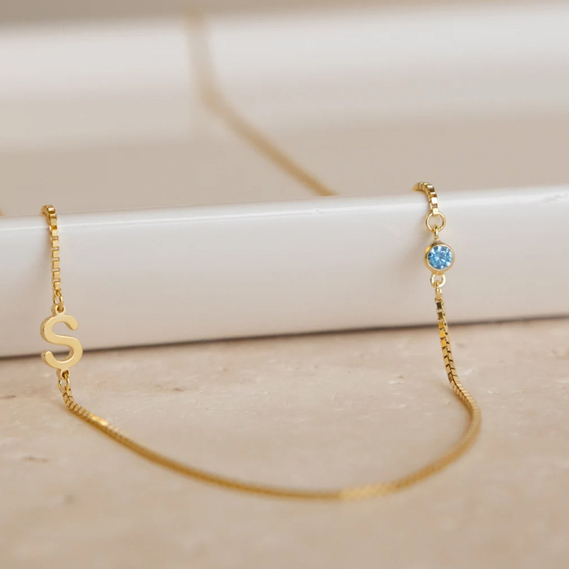 Creative Versatile Letter Three-dimensional Stainless Steel Necklace