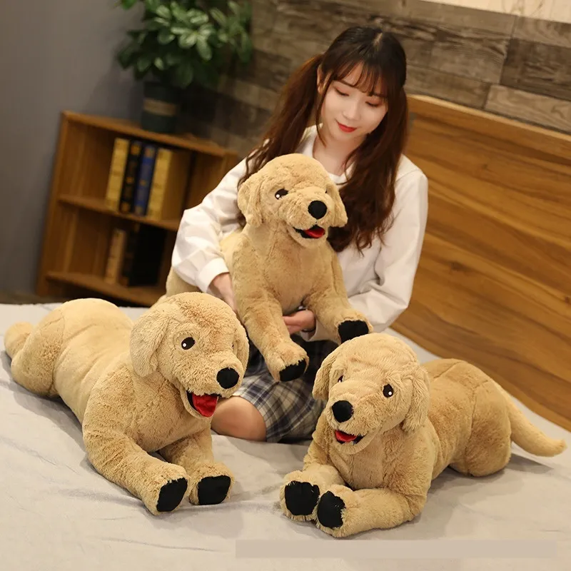 Simulation Labrador Puppy Plush Toy Big Yellow
