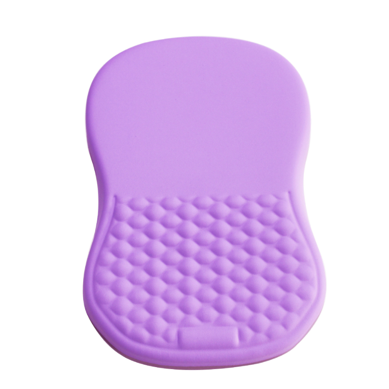 Ergonomic Massage Wrist Rest Mouse Solid-color Memory Foam Wrist Support Leather Office Pad With PU Base 4