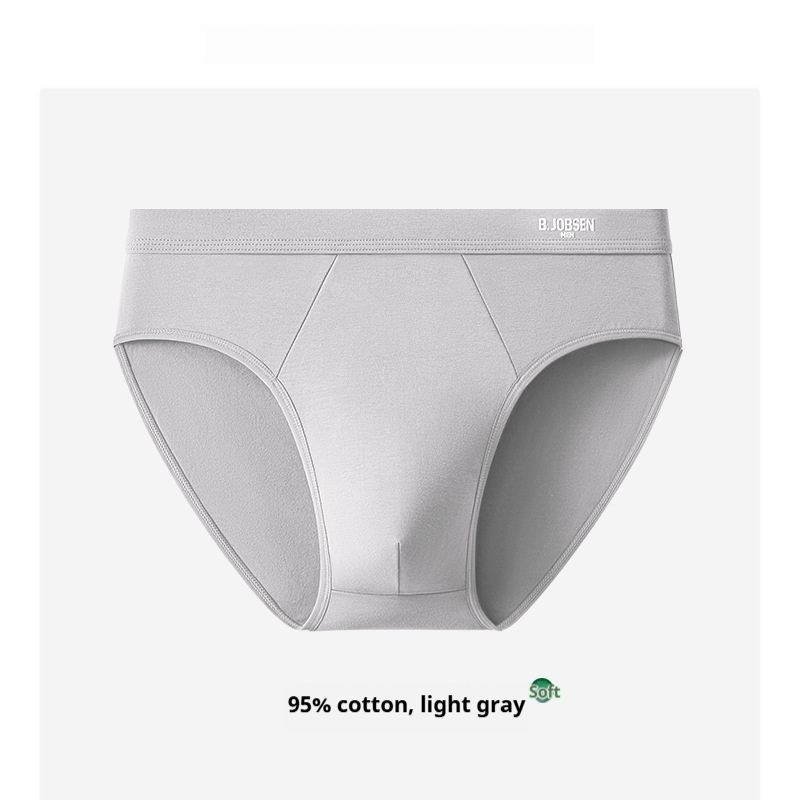 Mens Breathable Cotton Briefs With An Antibacterial Cotton Crotch
