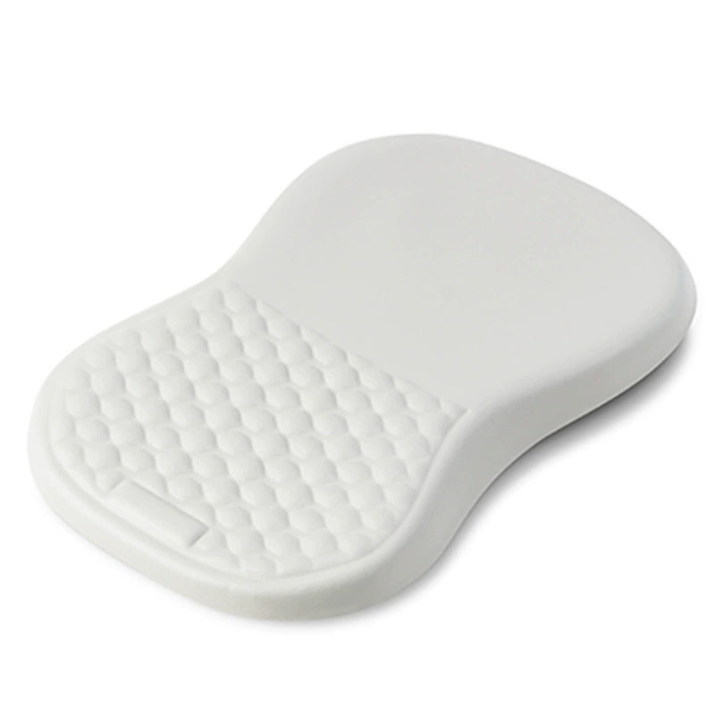 Ergonomic Massage Wrist Rest Mouse Solid-color Memory Foam Wrist Support Leather Office Pad With PU Base 1