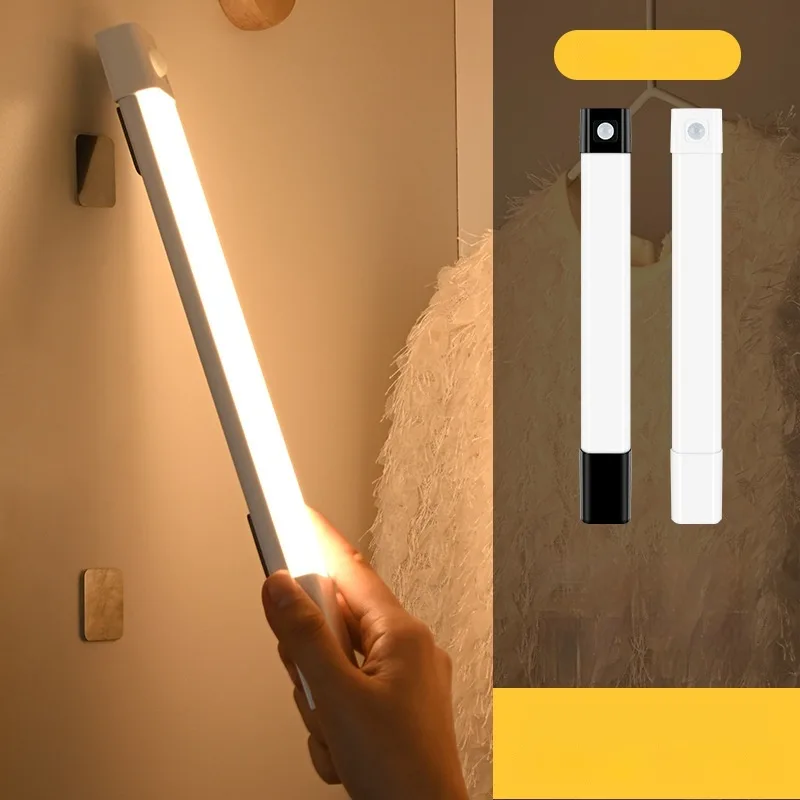 Wireless Magnetic Self-adhesive Strip Light for Cabinets Rechargeable Wardrobe