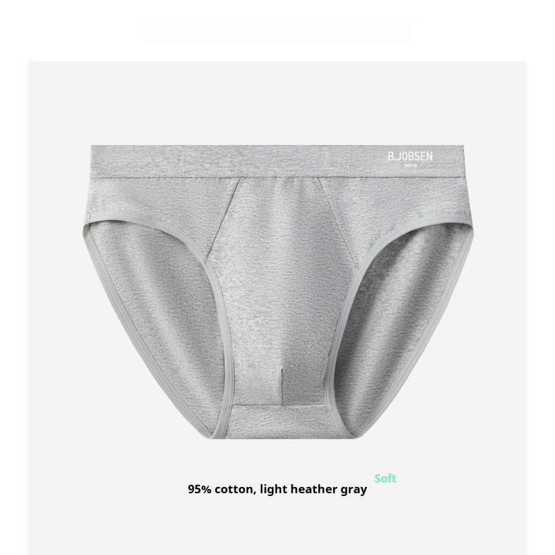 Mens Breathable Cotton Briefs With An Antibacterial Cotton Crotch