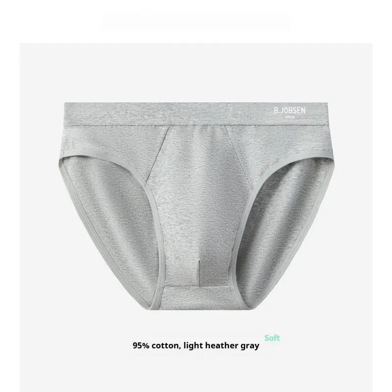 Mens Breathable Cotton Briefs With An Antibacterial Cotton Crotch