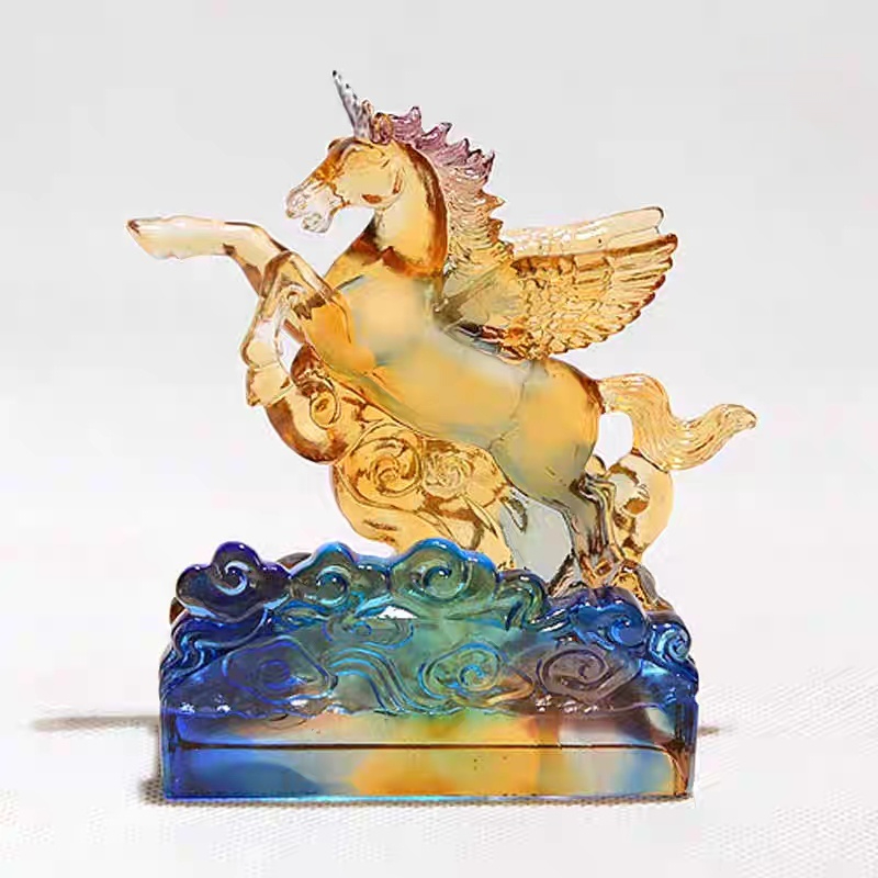 Lacquerware Decorative Horse-shaped Name Card Holder