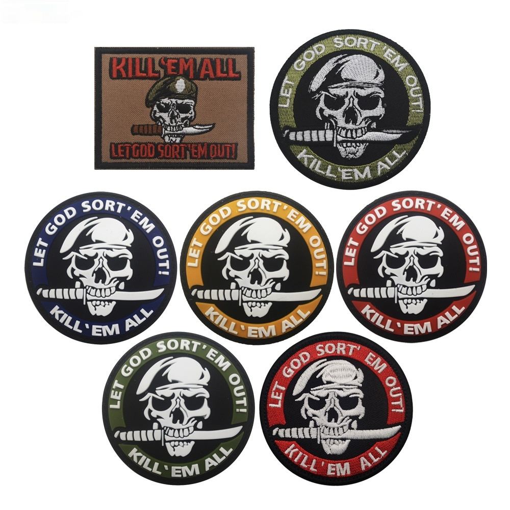 PVC Velcro Embroidered Badge Backpack Patch — image 1