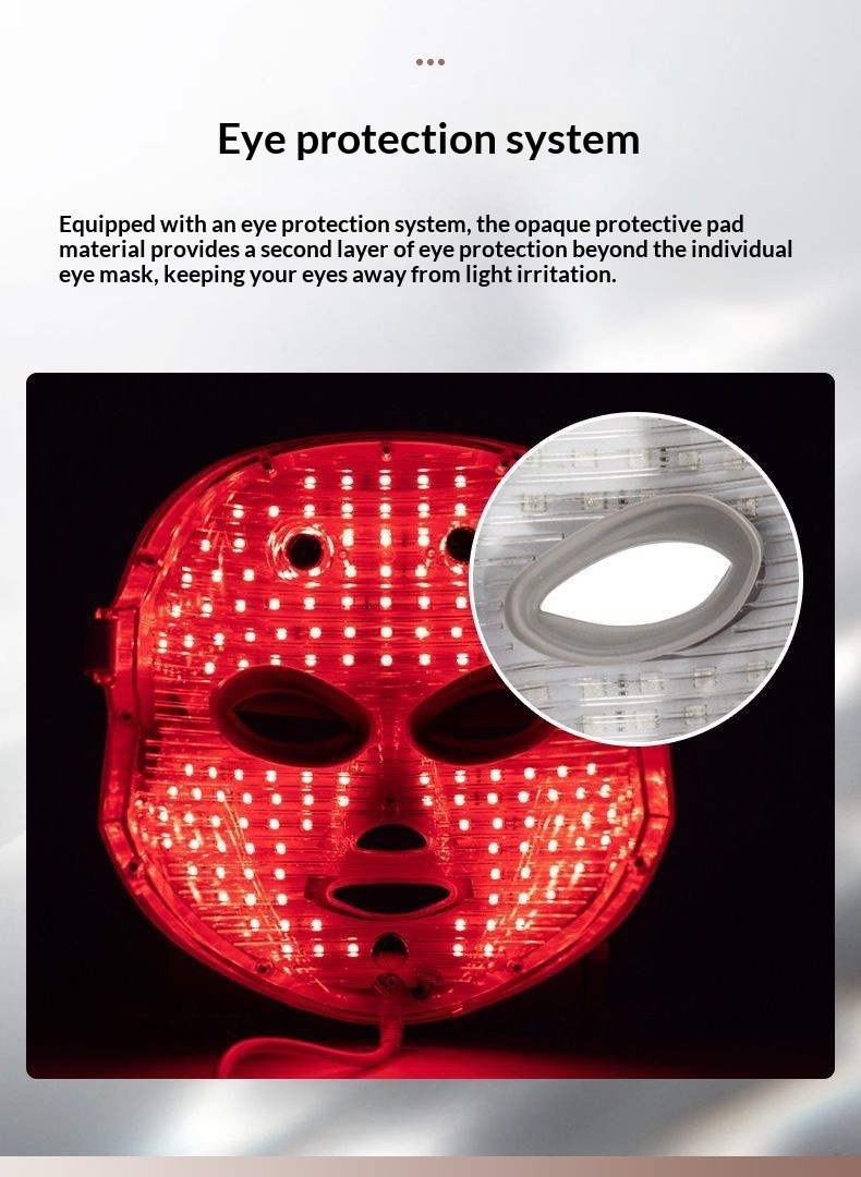 Home LED Photon Skin Rejuvenation Device With Neck Attachment