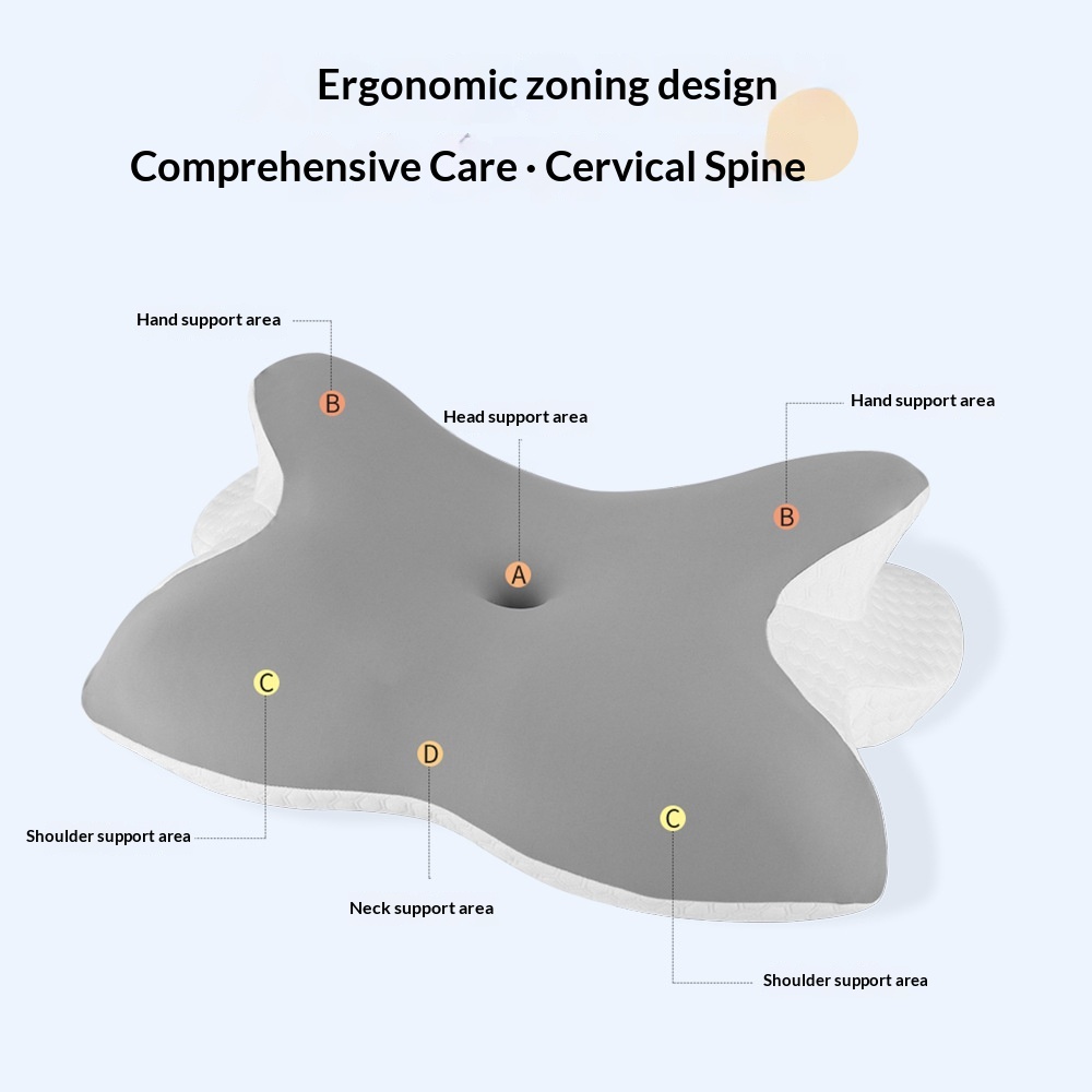 Butterfly-shaped High Pillow That Doesnt Flattenmemory Foam Pillow