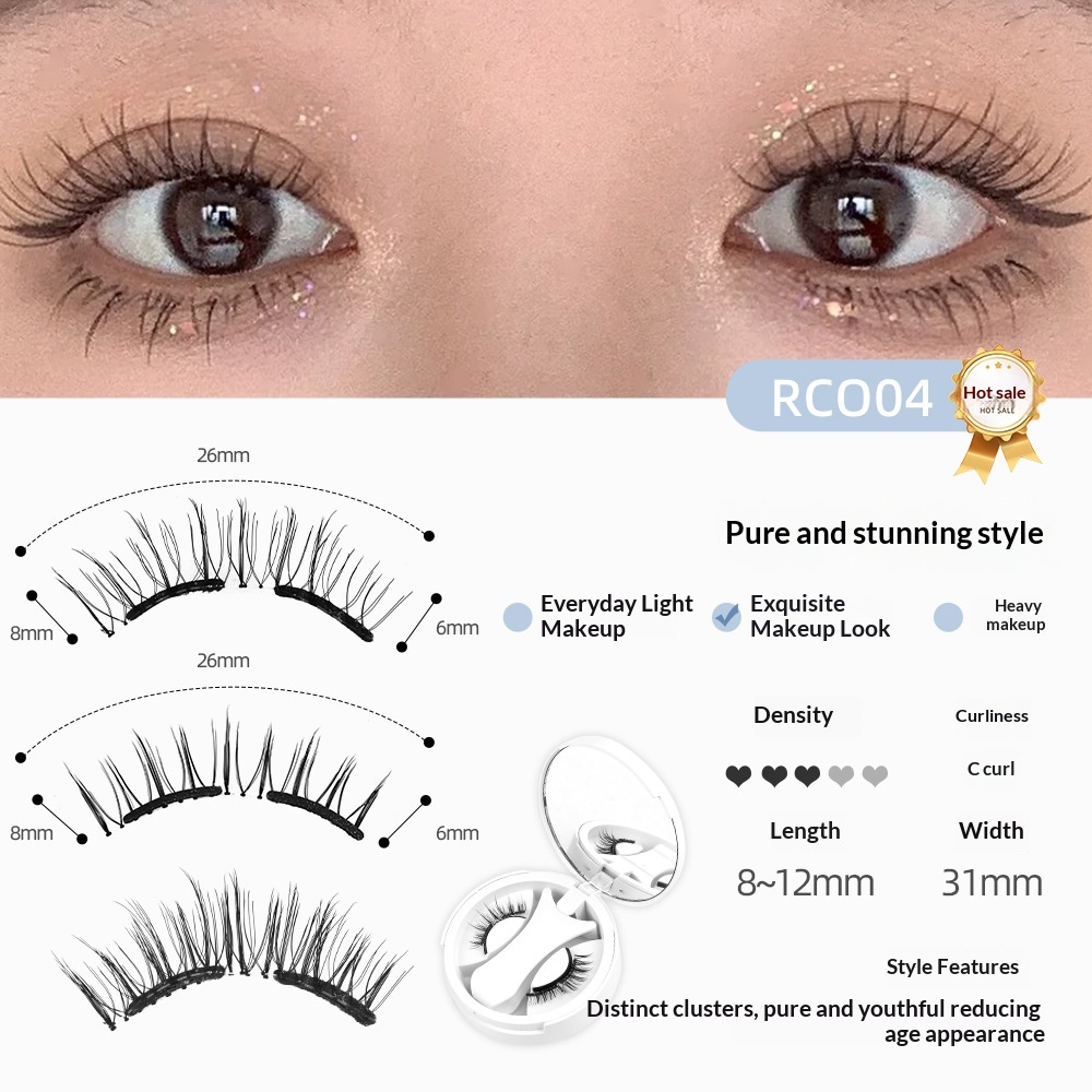 Fashionable Minimalist And Trendy Portable Magnetic False Eyelashes