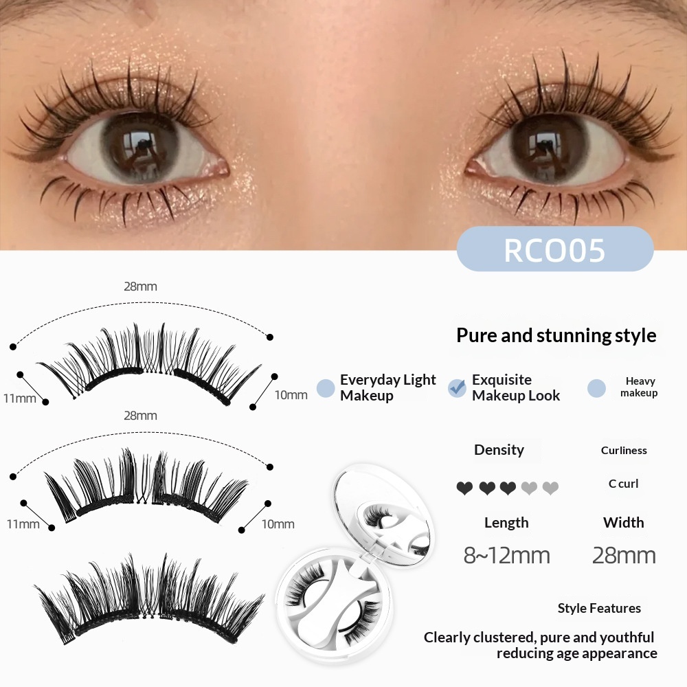 Fashionable Minimalist And Trendy Portable Magnetic False Eyelashes