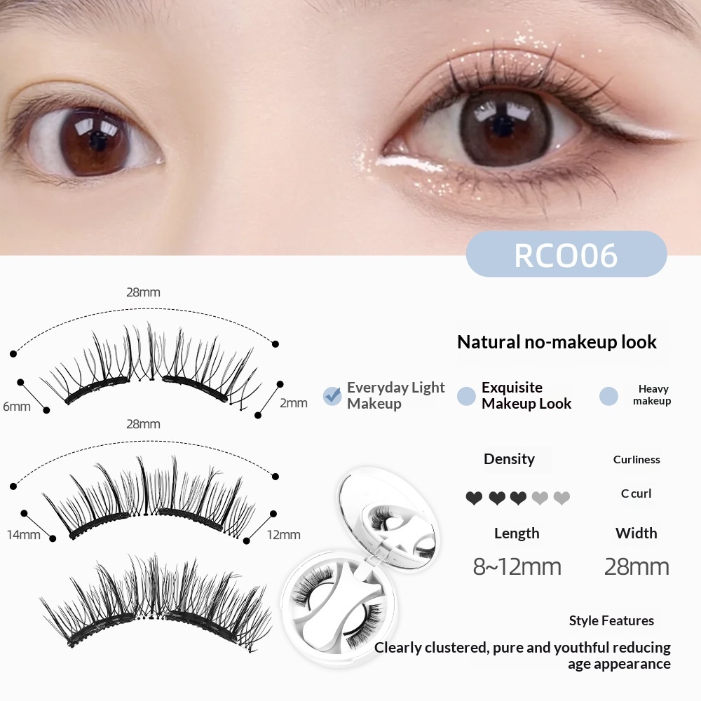Fashionable Minimalist And Trendy Portable Magnetic False Eyelashes