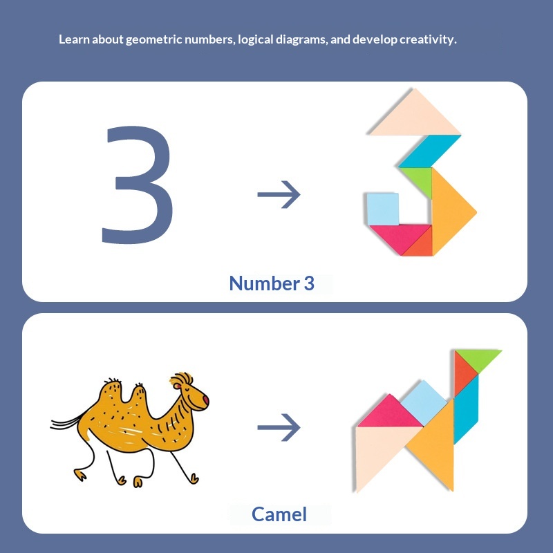 Magnetic Early Education Tangram For Kids To Boost Intelligence