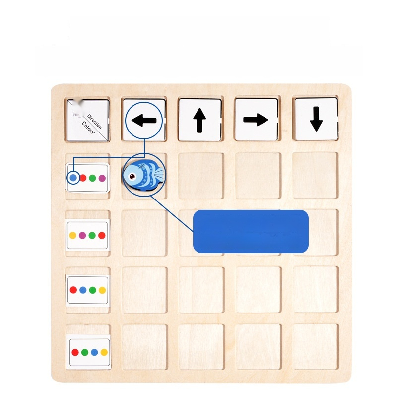 Spatial Logic Thinking Training Wooden Toy Educational Board Game