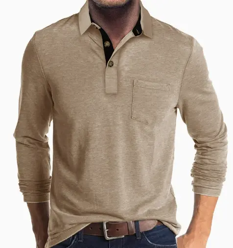 European And American Men's Long-sleeved Top