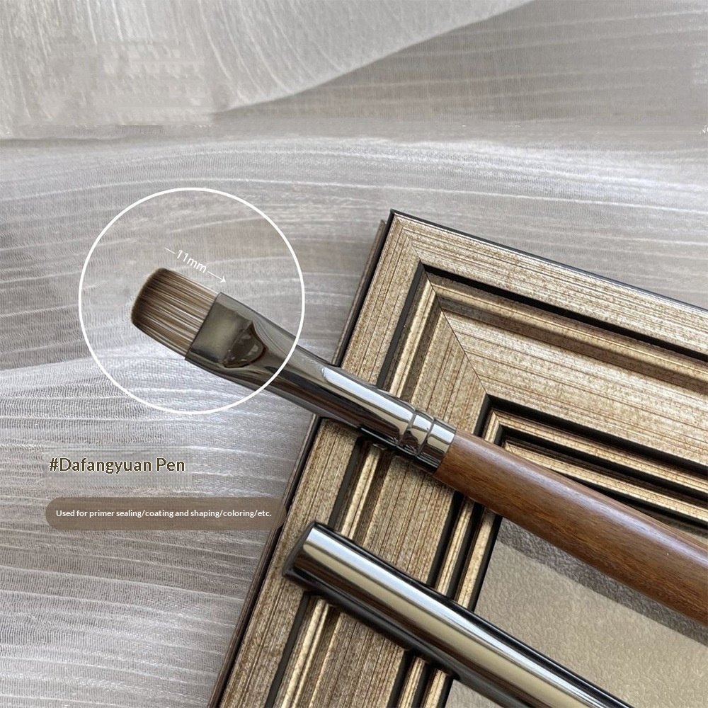 Walnut Wood Nail Art Pen Set For Nail SalonsPerfect For Painting Building And Drawing Lines