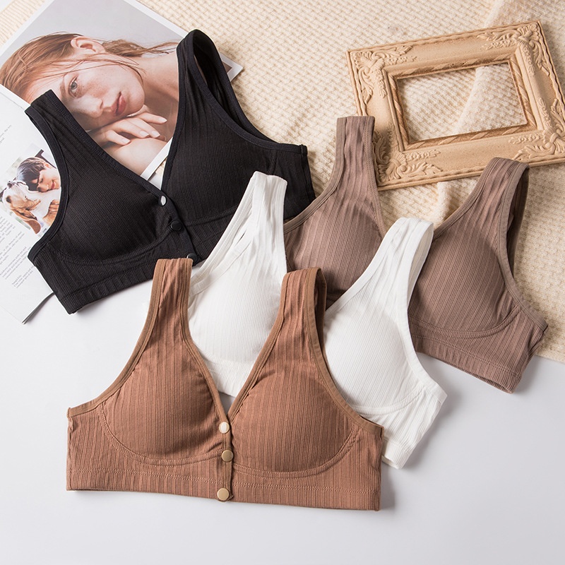 Nursing Bra For Pregnant Women Made Of Pure Cotton With A Push-up Design To Prevent Sagging