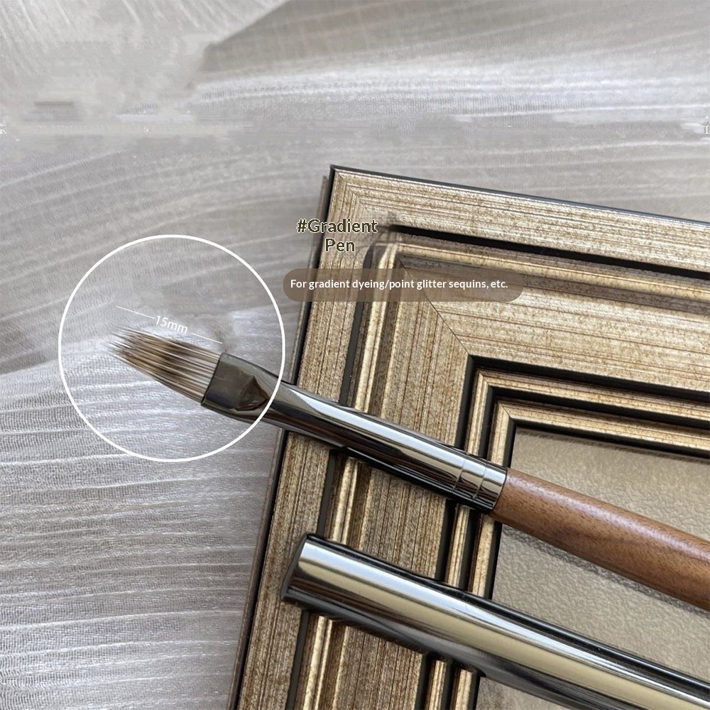 Walnut Wood Nail Art Pen Set For Nail SalonsPerfect For Painting Building And Drawing Lines