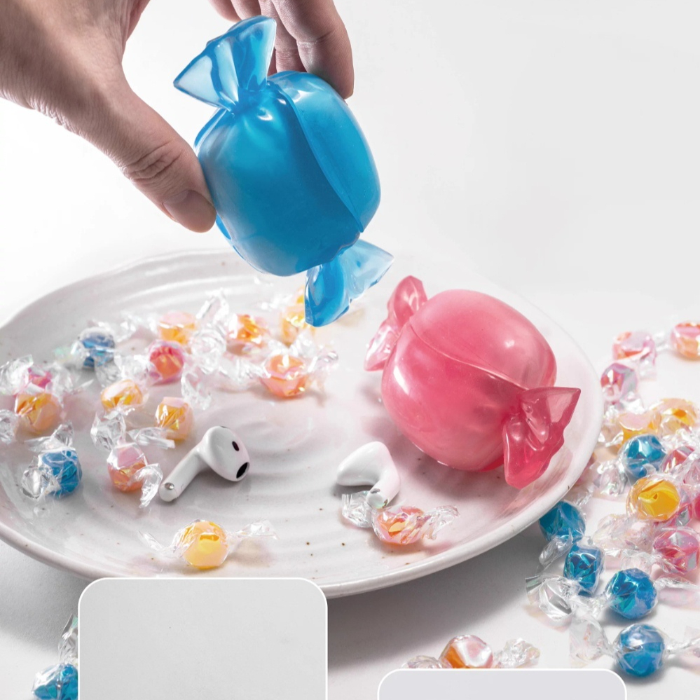 Candy AirPods Earbuds Transparent Liquid Soft Case Earbud Protective Cover