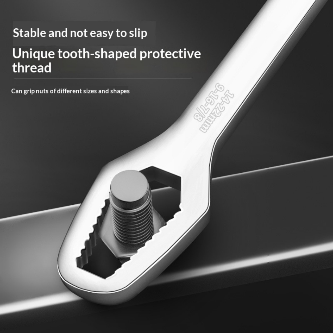 Multi Functional Dual Head Self Tightening Adjustable Universal Wrench