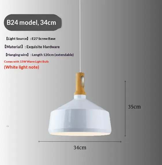 White Nordic-style Creative Personalized Single-head Minimalist Modern Pendant Light