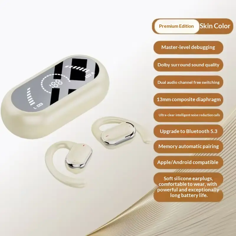 True Wireless Ear-hook Bluetooth Earphones That Dont Go In The Ear