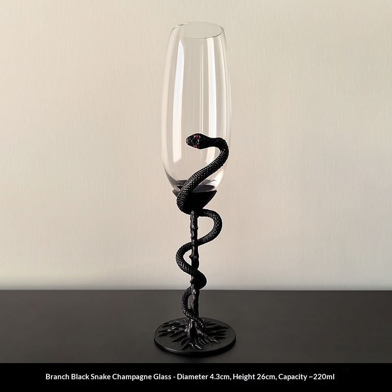 Light-luxury Snake Garden Series Champagne Glasses