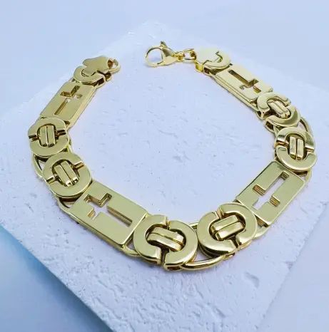 Stainless Steel Cross-link Flat-link Chain Handcrafted Chain Bracelet Necklace, And Accessory