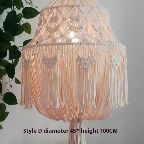 Handwoven Chandelier Artistic Rustic Style Living Room